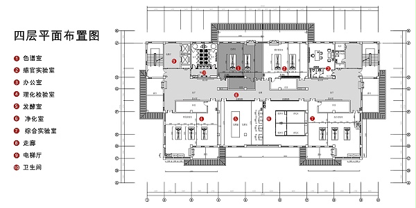 四层平面布置图